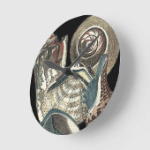 Seashell-Anthologie Runde Wanduhr (Winkel)