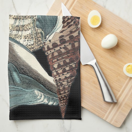 Seashell Anthology Geschirrtuch (Viertel Falte)