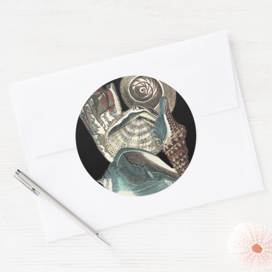 Seashell Anthology Runder Aufkleber (Umschlag)
