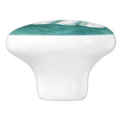 Seashell-Aquarell-Malerei-Türknauf Keramikknauf (Seitenansicht)