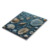 Seashell Aquatic Fish Underwater Mollusk Ocean Art Fliese (Seite)