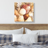 Seashell-Arrangement Leinwanddruck (Insitu (Schlafzimmer))