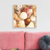 Seashell-Arrangement Leinwanddruck (Insitu (Wohnzimmer))