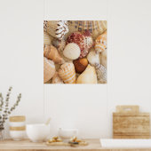 Seashell-Arrangement Poster (Küche)