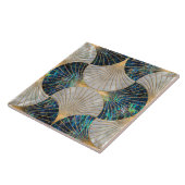 Seashell Art Deco - Abalone Muschel und Pearl Fliese (Seite)