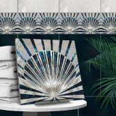 Seashell Art Deco - Abalone Muschel und Pearl Fliese