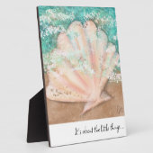 Seashell Art & Quote Fotoplatte (Seite)