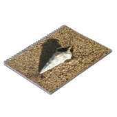 Seashell auf dem Strand Notizblock (Linke Seite)