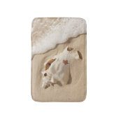 Seashell auf großartiger Türke-karibischer Insel Badematte (Vorderseite Vertikal)