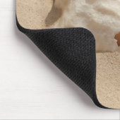 Seashell auf großartiger Türke-karibischer Insel Mousepad (Ecke)