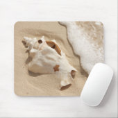 Seashell auf großartiger Türke-karibischer Insel Mousepad (Mit Mouse)