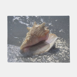 Seashell auf Insel des Strand- Sanibel, Florida Fußmatte