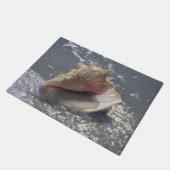 Seashell auf Insel des Strand-| Sanibel, Florida Fußmatte (Schrägansicht)