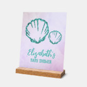 Seashell Baby Dusche Acrylschild (Winkel)