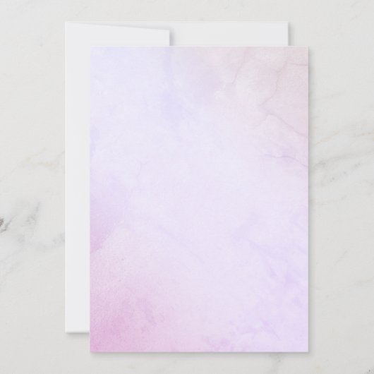 Seashell Baby Dusche Einladung (Rückseite)