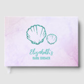 Seashell Baby Dusche Gästebuch (Vorderseite)