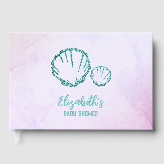 Seashell Baby Dusche Gästebuch (Vorderseite)