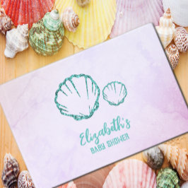 Seashell Baby Dusche Gästebuch