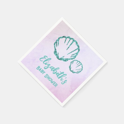 Seashell Baby Dusche Serviette (Ecke)