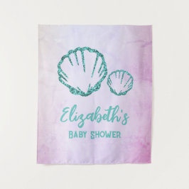 Seashell Baby Dusche Wandteppich