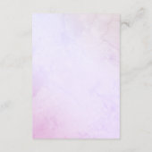 Seashell Baby Shower Registry Begleitkarte (Rückseite)