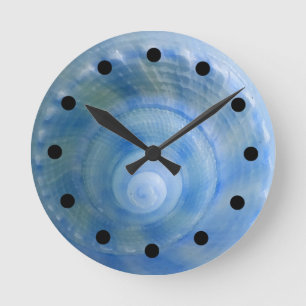 Seashell Bath Set Wall Clock Runde Wanduhr