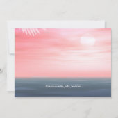 Seashell Beach Baby Dusche Einladung (Rückseite)