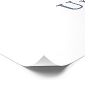 Seashell Beach Blue Brautparty Willkommen Fotodruck (Ecke)