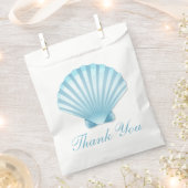 Seashell Beach Blue Nautical Wedding Vielen Dank Geschenktütchen (Ausgeschnitten)