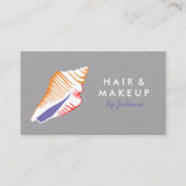 Seashell Beach Chic Elegant Visitenkarte (Vorderseite)