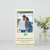 Seashell Beach Dankeskarte (Stehend Vorderseite)