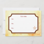 Seashell Beach Einladungen (Rückseite)