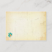 Seashell Beach Empfang Begleitkarte (Rückseite)