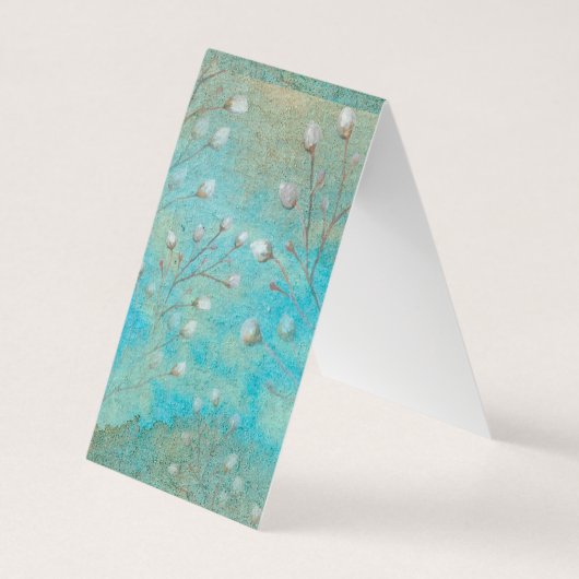 Seashell Beach Faltes Lesezeichen Visitenkarten (Rückseite)