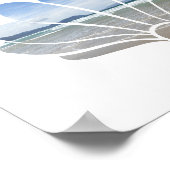 Seashell Beach Foto Art Print Poster (Ecke)