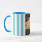 Seashell Beach Foto Script Individuelle Name Moder Tasse (Links)