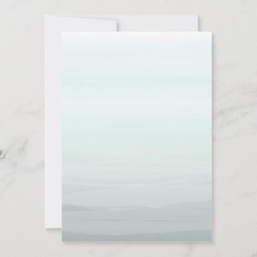 Seashell Beach Geburtstagsparty Einladung (Rückseite)