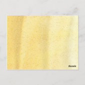 Seashell Beach Hochzeit in Urlaubsort Table Card Postkarte (Rückseite)