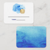 Seashell Beach | Hochzeitstische Platzkarten am Me (Vorne/Hinten)