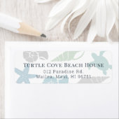 Seashell Beach House Hütte B&B Adressetikett (Insitu)