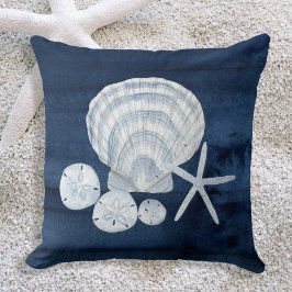 Seashell Beach House Marine Starfish Sand Dollar Kissen