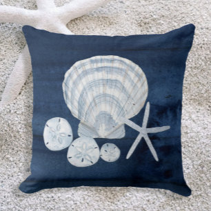 Seashell Beach House Marine Starfish Sand Dollar Kissen