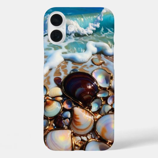 Seashell Beach iPhone Case Coastal Summer Design (Rückseite)