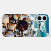 Seashell Beach iPhone Case Coastal Summer Design (Rückseite (Horizontal))