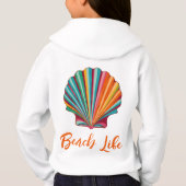 Seashell Beach Life Hoodie (Rückseite)