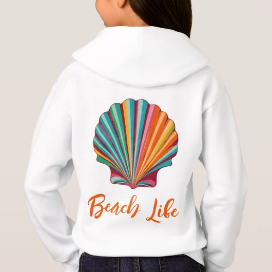 Seashell Beach Life Hoodie (Rückseite)