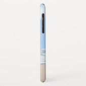 Seashell Beach Mit Monogramm Case-Mate iPhone Hülle (Hinten/Links)