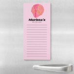 Seashell Beach Ocean Custom Lebensmittelgeschäft t Magnetischer Notizblock<br><div class="desc">Machen Sie Ihre Shopping-Listen stilvoll mit diesem maßgeschneiderten Einkaufs- oder Listen-Notizblock. Ändern Sie den Text nach Ihren Bedürfnissen in Anzug. Behalte oder löscht auch die Zeilen. Karo meinen Shop für mehr!</div>