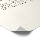 Seashell Beach Ocean Hochzeit Alphabetisches Sitze Poster (Ecke)