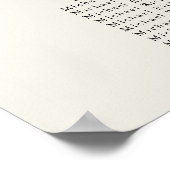 Seashell Beach Ocean Wedding 6 Table Seating Chart Poster (Ecke)